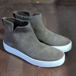 Toms Gray Sneakers Slip-On Suede